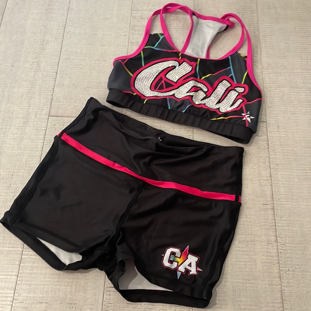 California Allstars rainbow practice gear AXS and YL